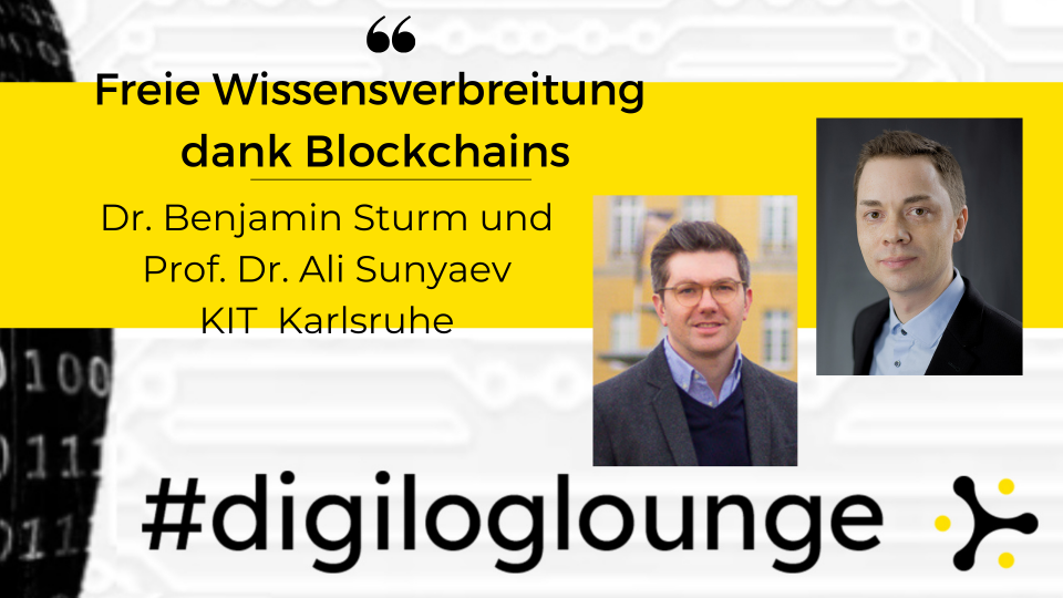 Digiloglounge Portraits Prof. Dr. Ali Sunyaev und Dr. Benjamin Sturm