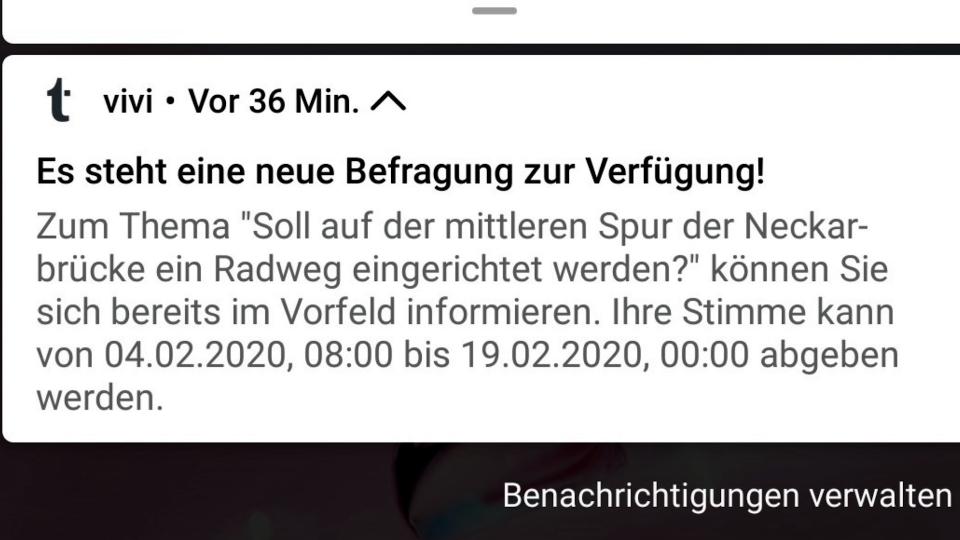 Screenshot der Bürgerapp