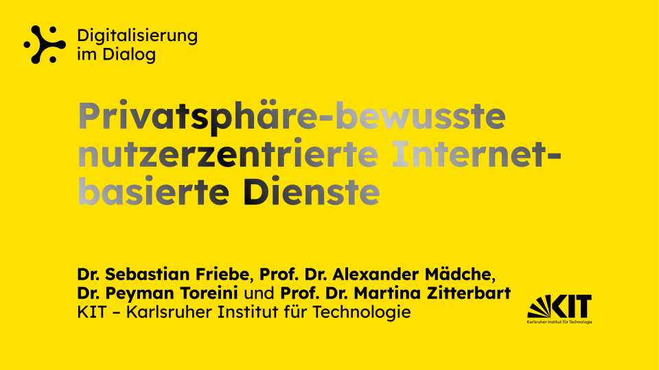 Projekttitel und Namen der am Projekt beteiligten Personen